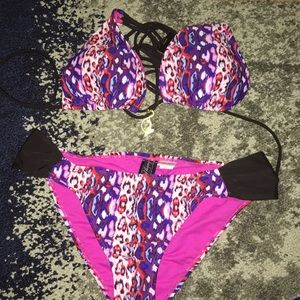 Baby phat animal print swimwear